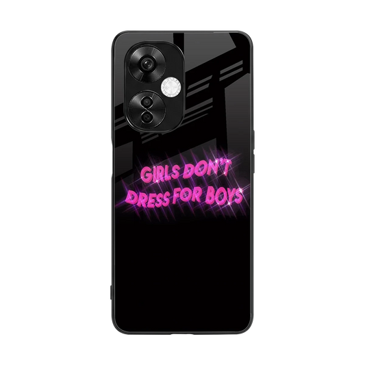 Girls Don't Dress For Boys back phone cover | glass case for oneplus nord ce 3 lite