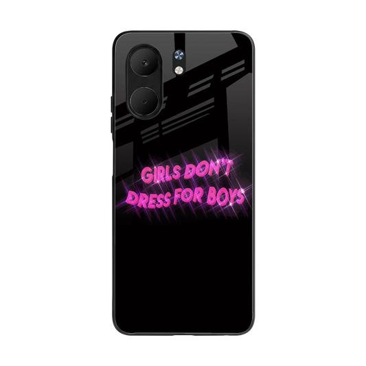 Girls Don't Dress For Boys back phone cover | glass case for oppo a5x 5g