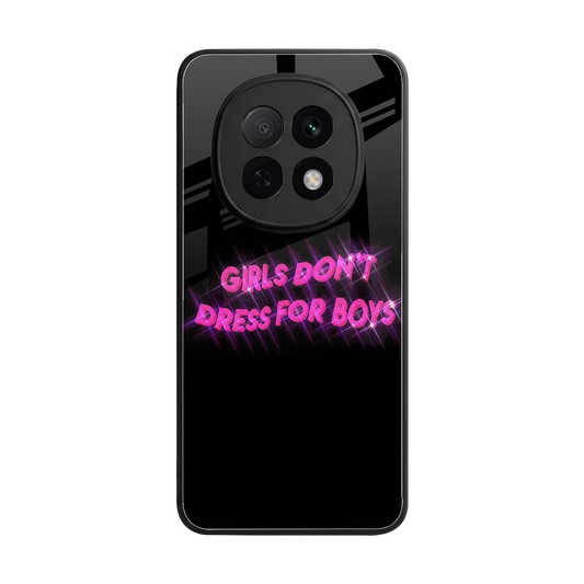 Girls Don't Dress For Boys back phone cover | glass case for oppo f29 pro 5g