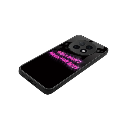 Girls Don't Dress For Boys stylish phone case for oppo f29 pro 5g | glossy glass and slim fit