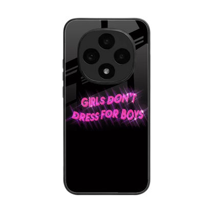 Girls Don't Dress For Boys back phone cover | glass case for oppo f31 pro 5g