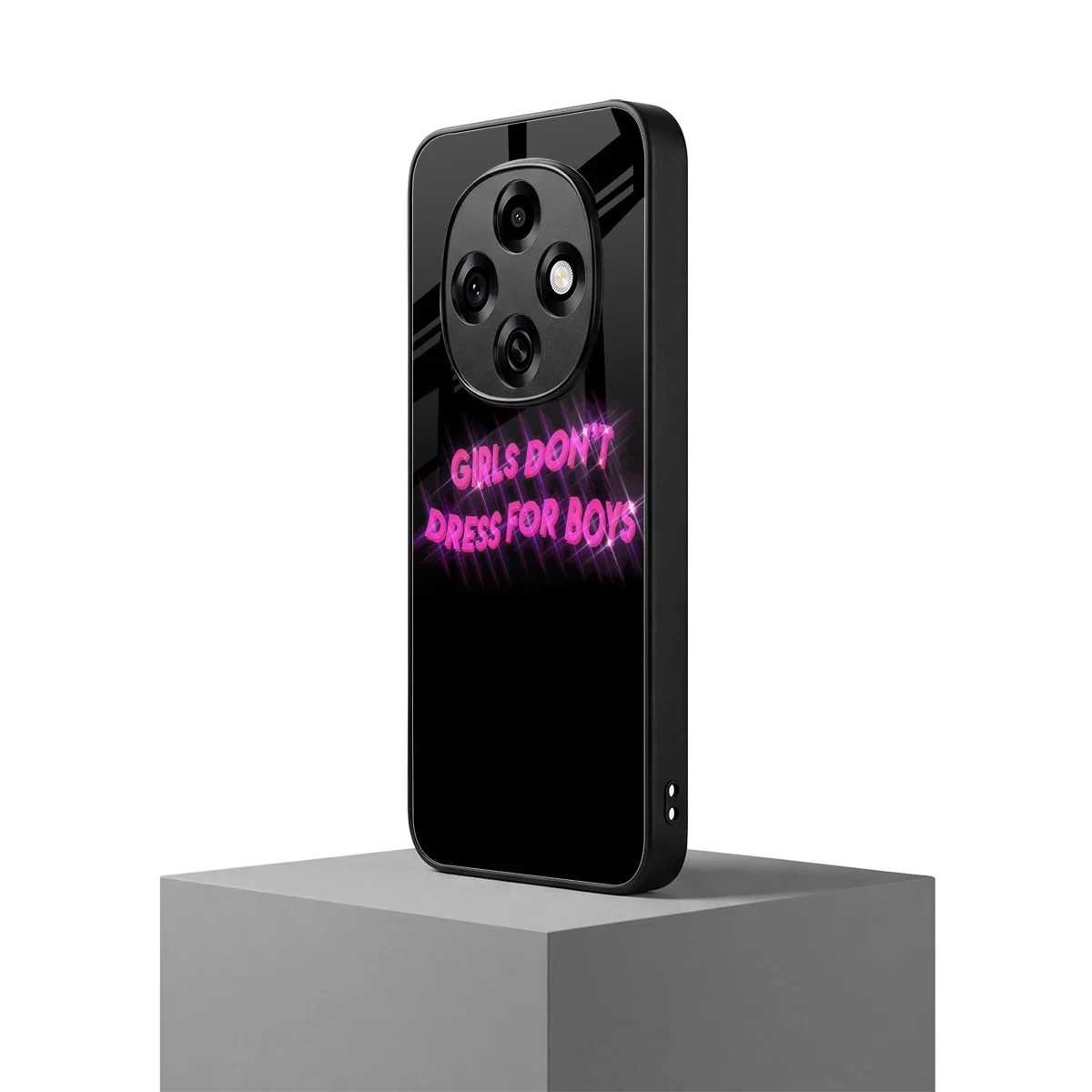 Girls Don't Dress For Boys oppo f31 pro 5g mobile cover | shockproof glass phone case