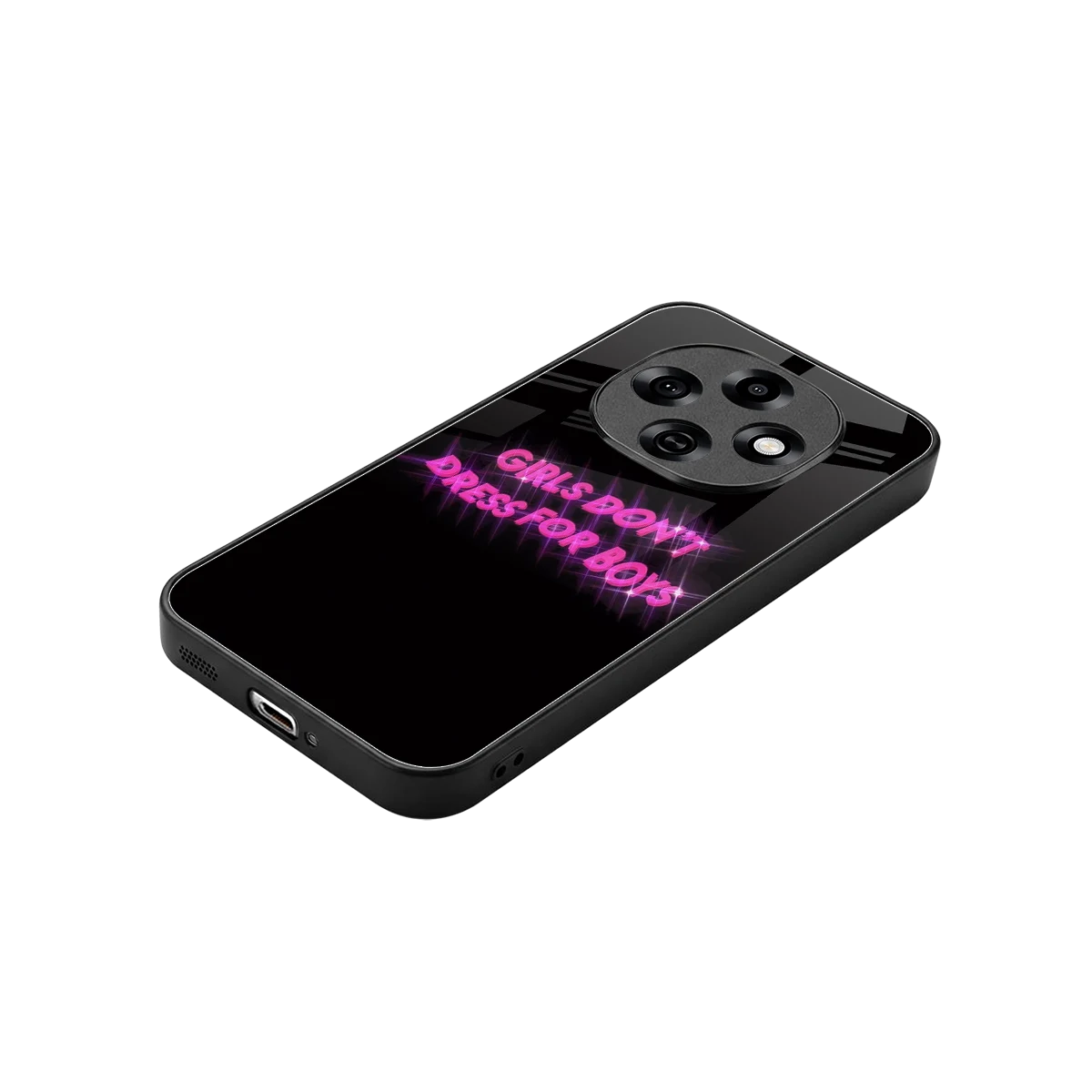 Girls Don't Dress For Boys stylish phone case for oppo f31 pro 5g | glossy glass and slim fit