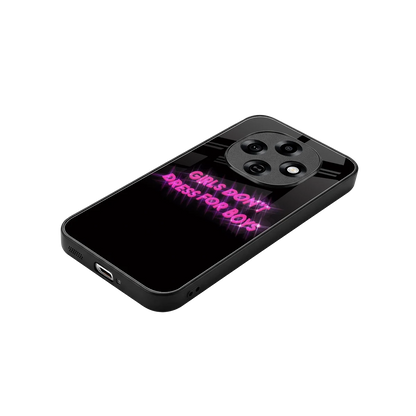 Girls Don't Dress For Boys stylish phone case for oppo f31 pro 5g | glossy glass and slim fit