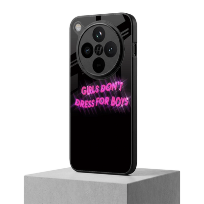 Girls Don't Dress For Boys oppo find x8 mobile cover | shockproof glass phone case