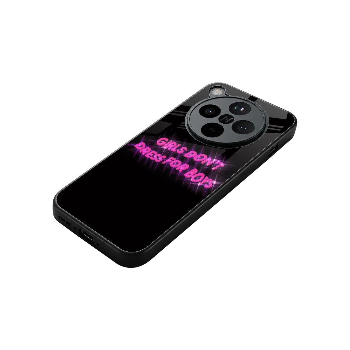 Girls Don't Dress For Boys stylish phone case for oppo find x8 | glossy glass and slim fit