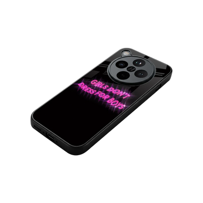 Girls Don't Dress For Boys stylish phone case for oppo find x8 | glossy glass and slim fit