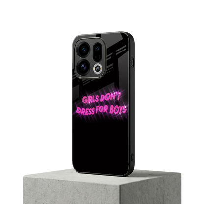 Girls Don't Dress For Boys oppo find x9 mobile cover | shockproof glass phone case