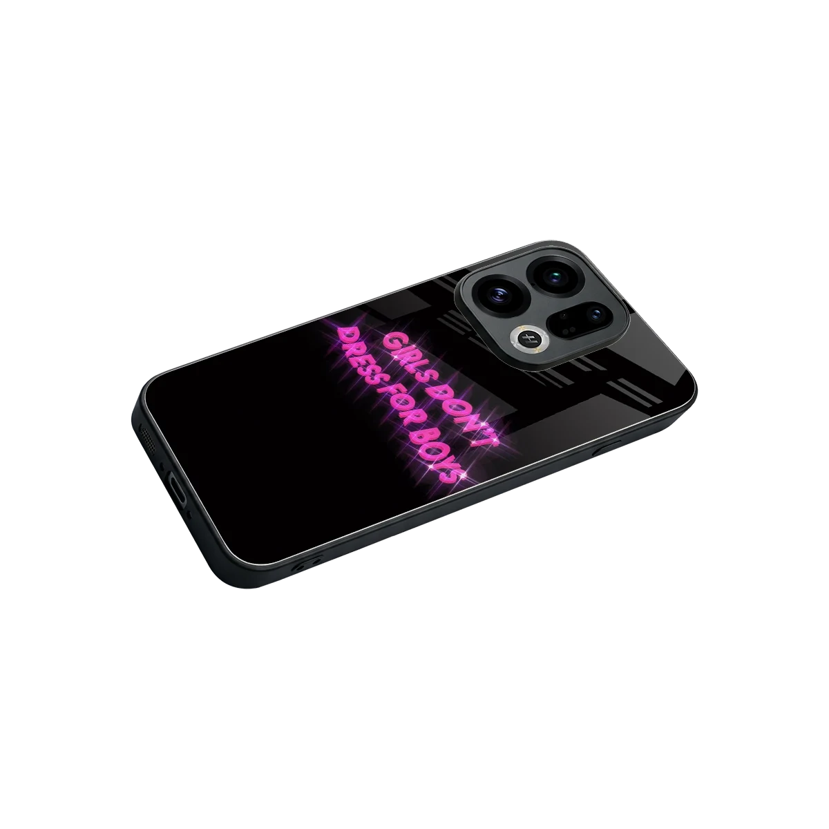 Girls Don't Dress For Boys stylish phone case for oppo find x9 | glossy glass and slim fit