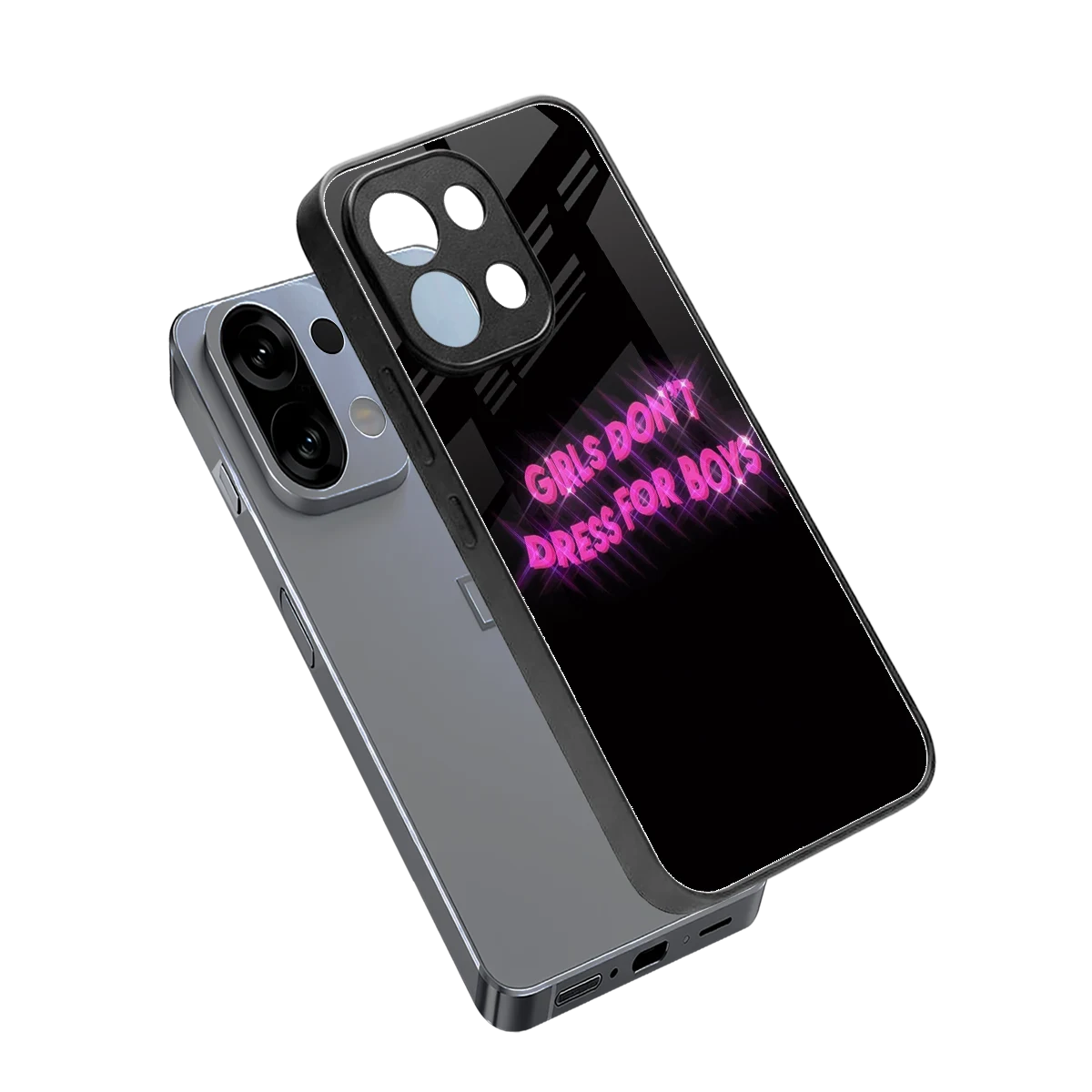 Girls Don't Dress For Boys sleek oppo k13 5g cover with tempered glass back and TPU edges