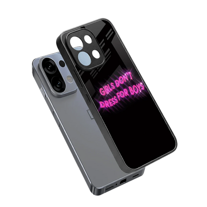 Girls Don't Dress For Boys sleek oppo k13 5g cover with tempered glass back and TPU edges