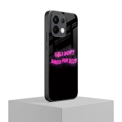 Girls Don't Dress For Boys oppo k13 5g mobile cover | shockproof glass phone case