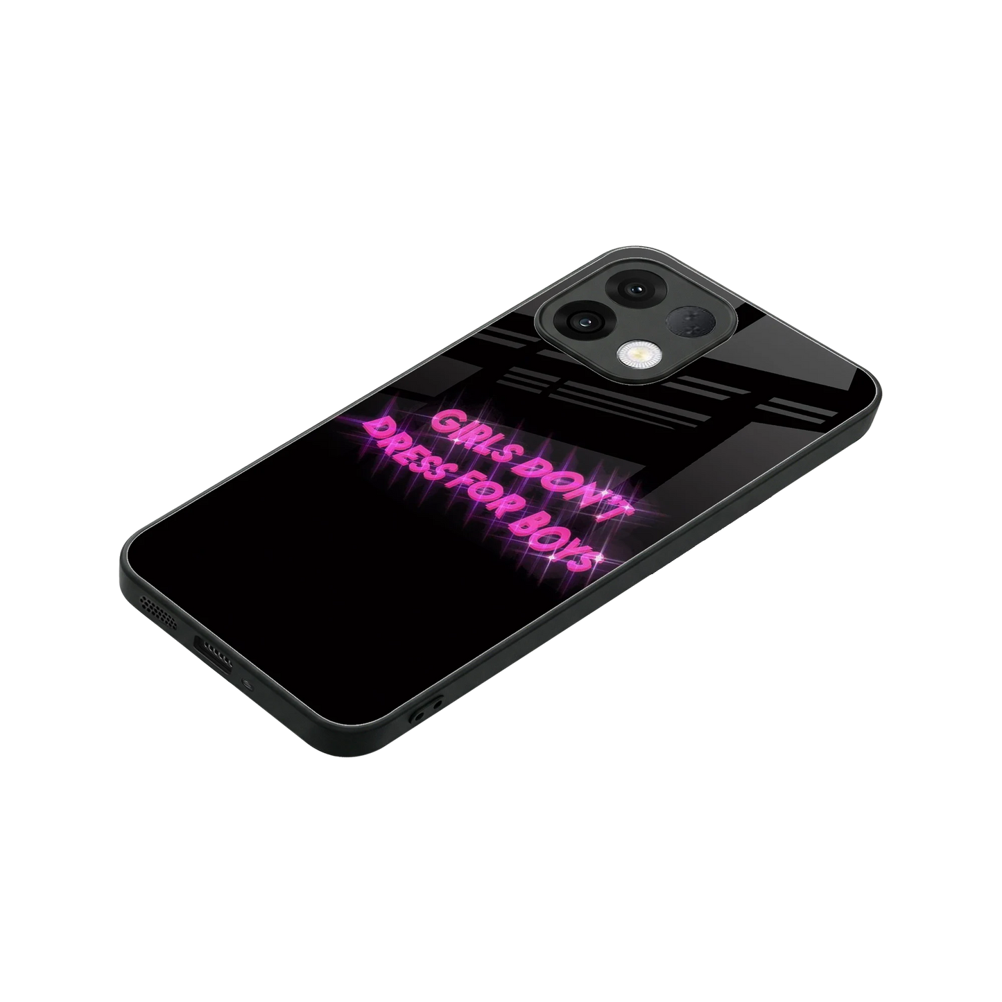 Girls Don't Dress For Boys stylish phone case for oppo k13 5g | glossy glass and slim fit