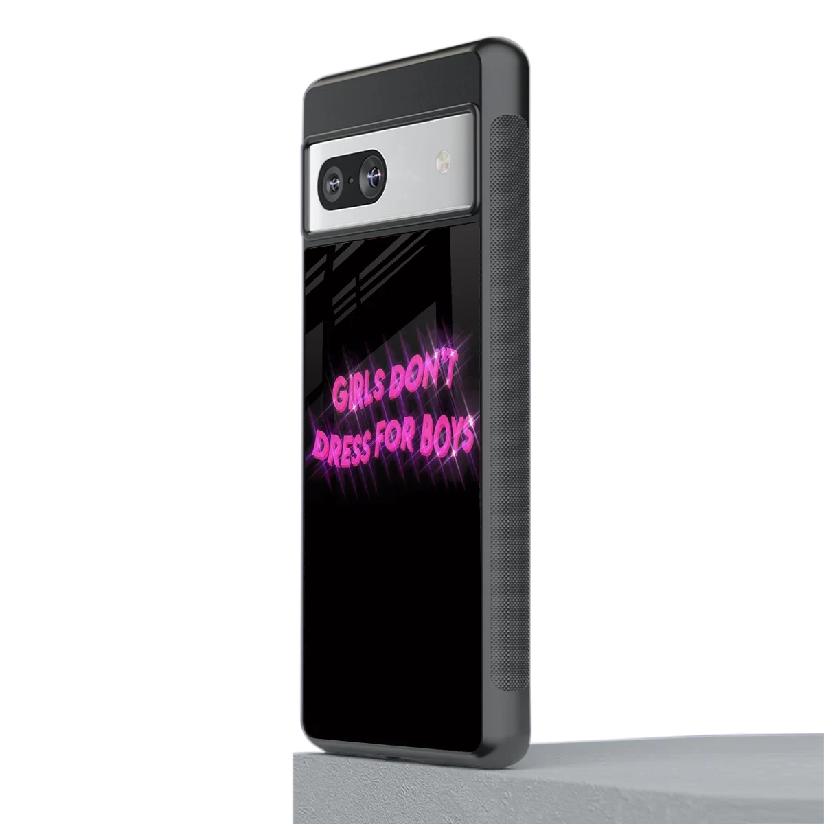 Girls Don't Dress For Boys stylish phone case for google pixel 7 | glossy glass and slim fit