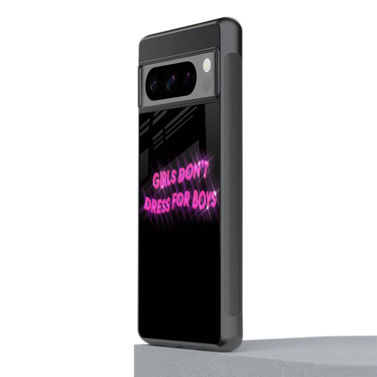 Girls Don't Dress For Boys stylish phone case for google pixel 8 pro | glossy glass and slim fit