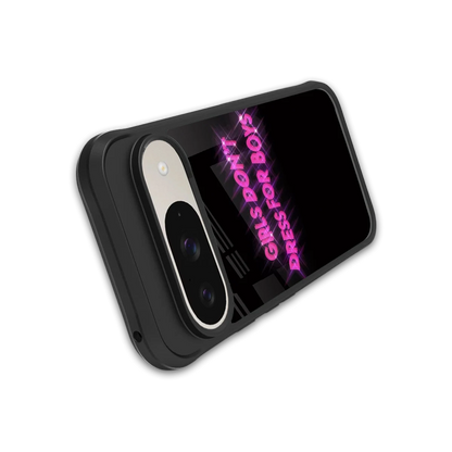 Girls Don't Dress For Boys stylish phone case for google pixel 9 | glossy glass and slim fit