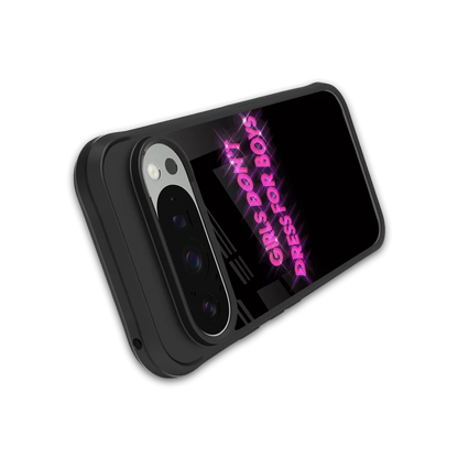 Girls Don't Dress For Boys stylish phone case for google pixel 9 pro | glossy glass and slim fit