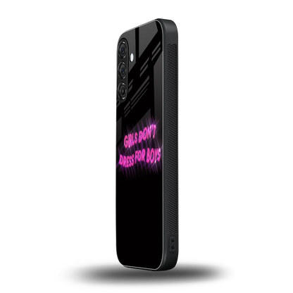 Girls Don't Dress For Boys samsung galaxy m36 5g mobile cover | shockproof glass phone case
