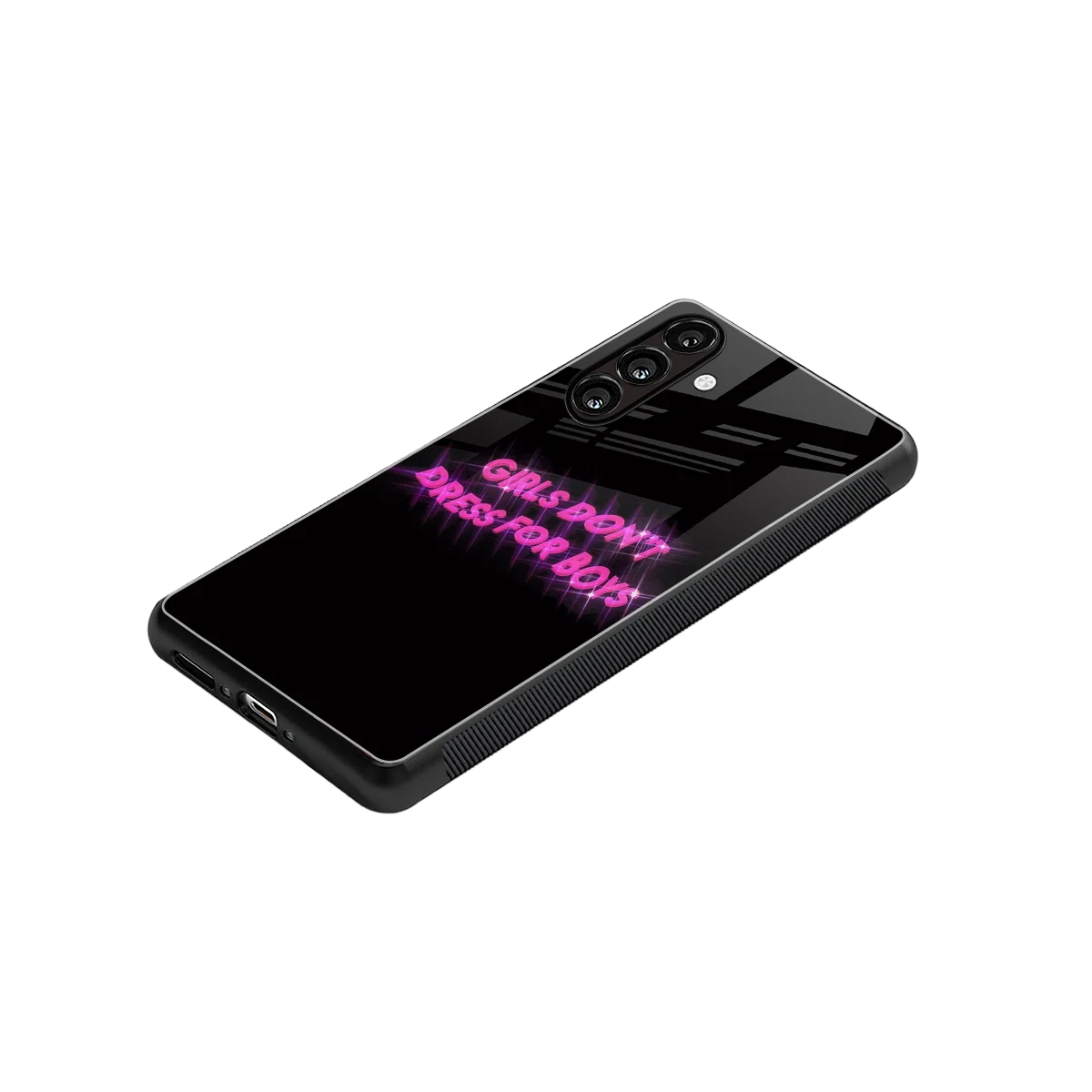 Girls Don't Dress For Boys stylish phone case for samsung galaxy a55 5g | glossy glass and slim fit