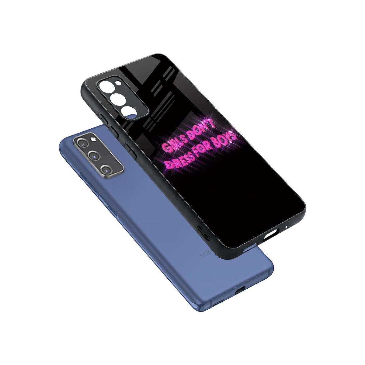 Girls Don't Dress For Boys sleek samsung galaxy s20 fe cover with tempered glass back and TPU edges