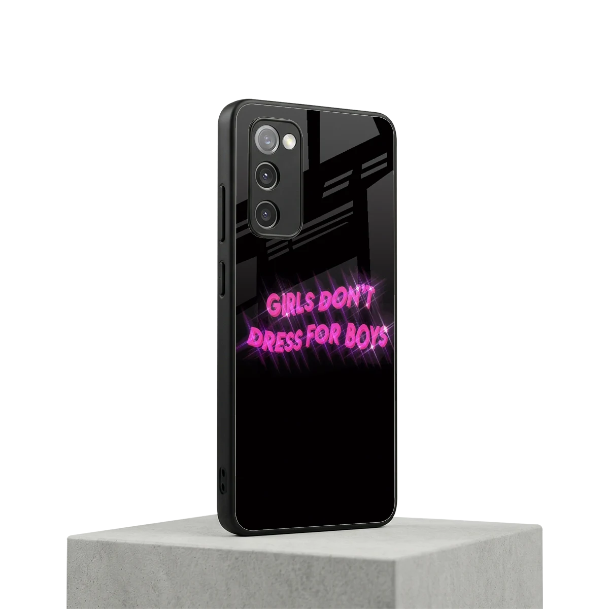 Girls Don't Dress For Boys samsung galaxy s20 fe mobile cover | shockproof glass phone case