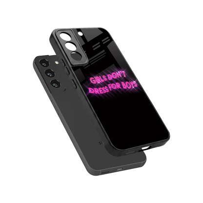 Girls Don't Dress For Boys sleek samsung galaxy s22 cover with tempered glass back and TPU edges