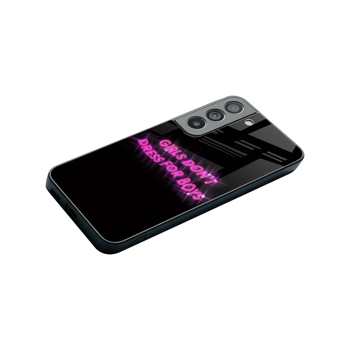 Girls Don't Dress For Boys stylish phone case for samsung galaxy s22 | glossy glass and slim fit