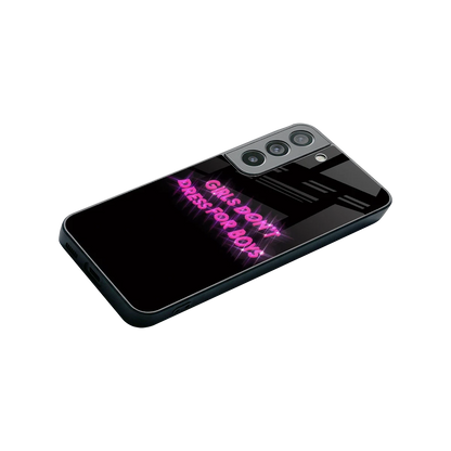 Girls Don't Dress For Boys stylish phone case for samsung galaxy s22 | glossy glass and slim fit