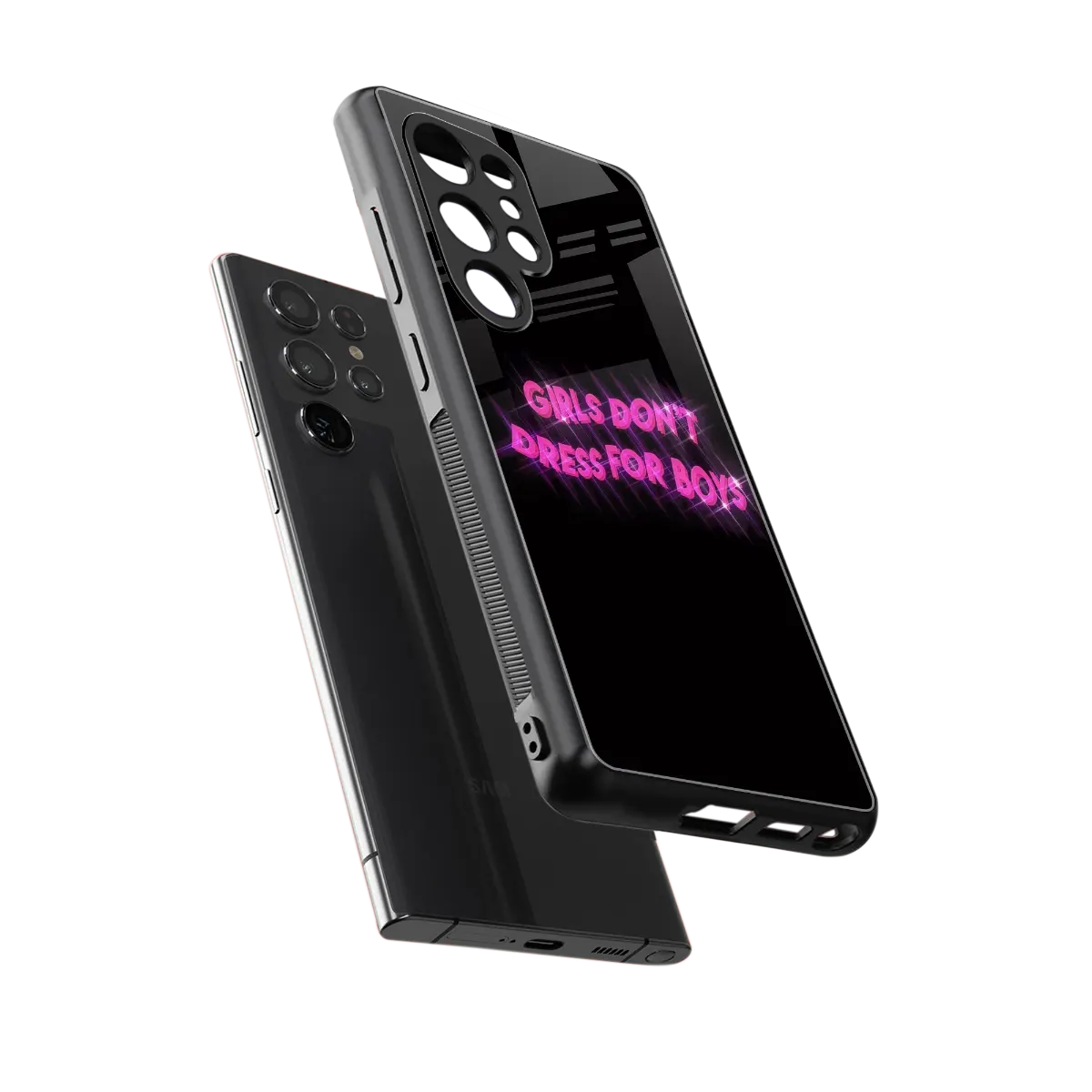 Girls Don't Dress For Boys sleek samsung galaxy s25 ultra cover with tempered glass back and TPU edges