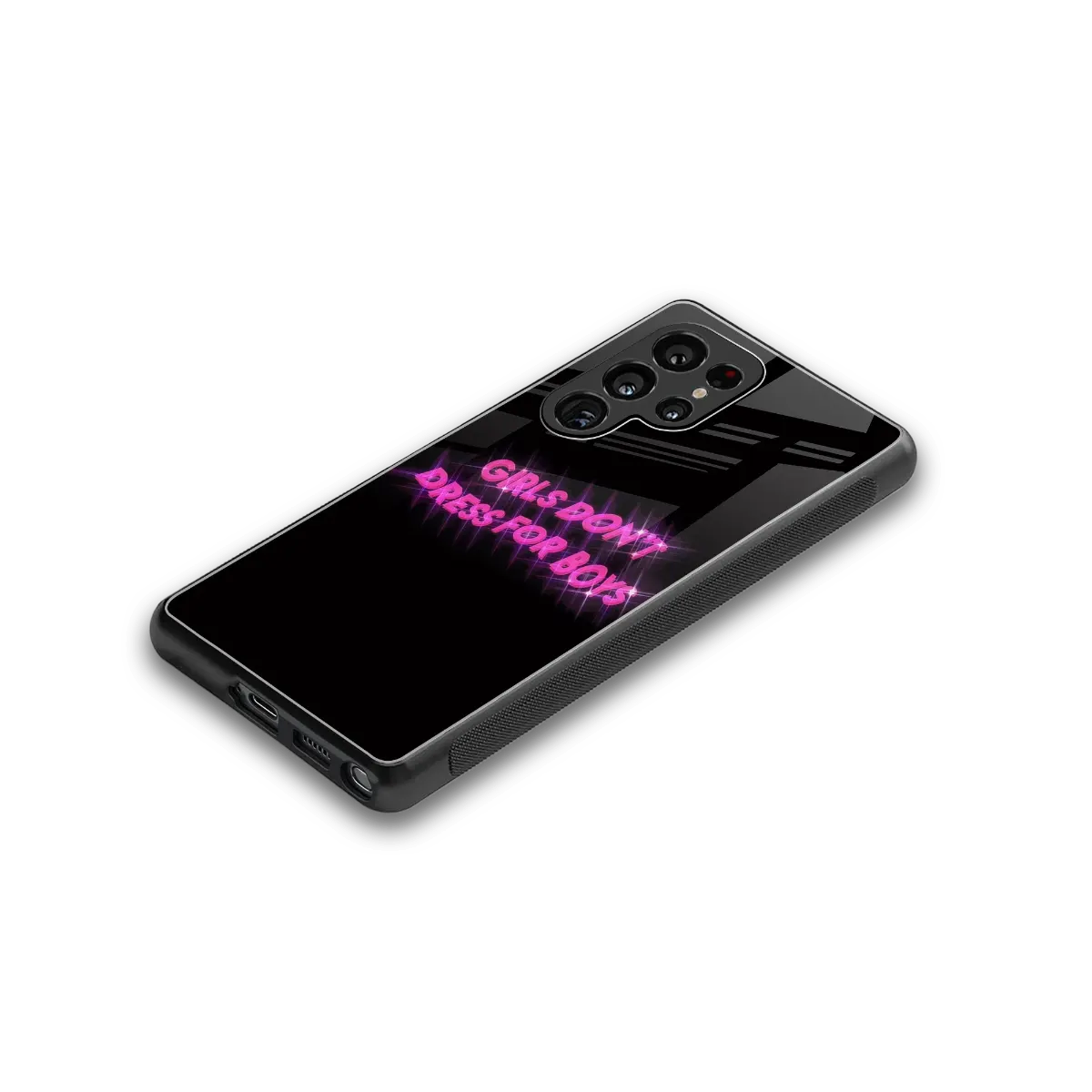 Girls Don't Dress For Boys stylish phone case for samsung galaxy s25 ultra | glossy glass and slim fit