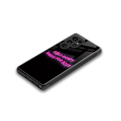 Girls Don't Dress For Boys stylish phone case for samsung galaxy s25 ultra | glossy glass and slim fit