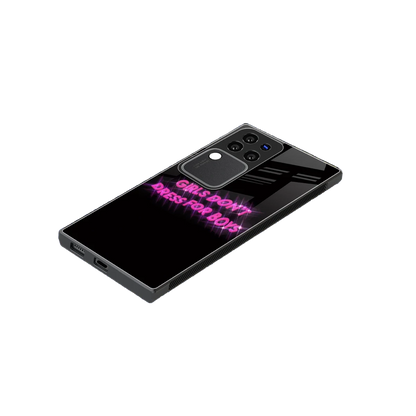 Girls Don't Dress For Boys stylish phone case forvivo v30 pro | glossy glass and slim fit
