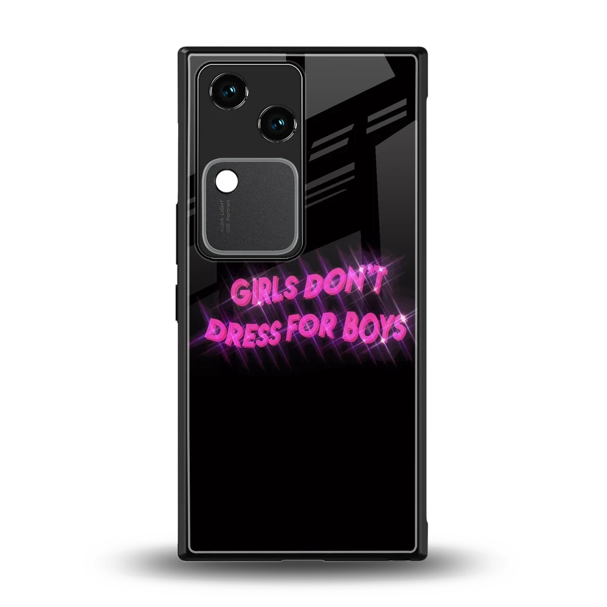 Girls Don't Dress For Boys back phone cover | glass case for vivo v30