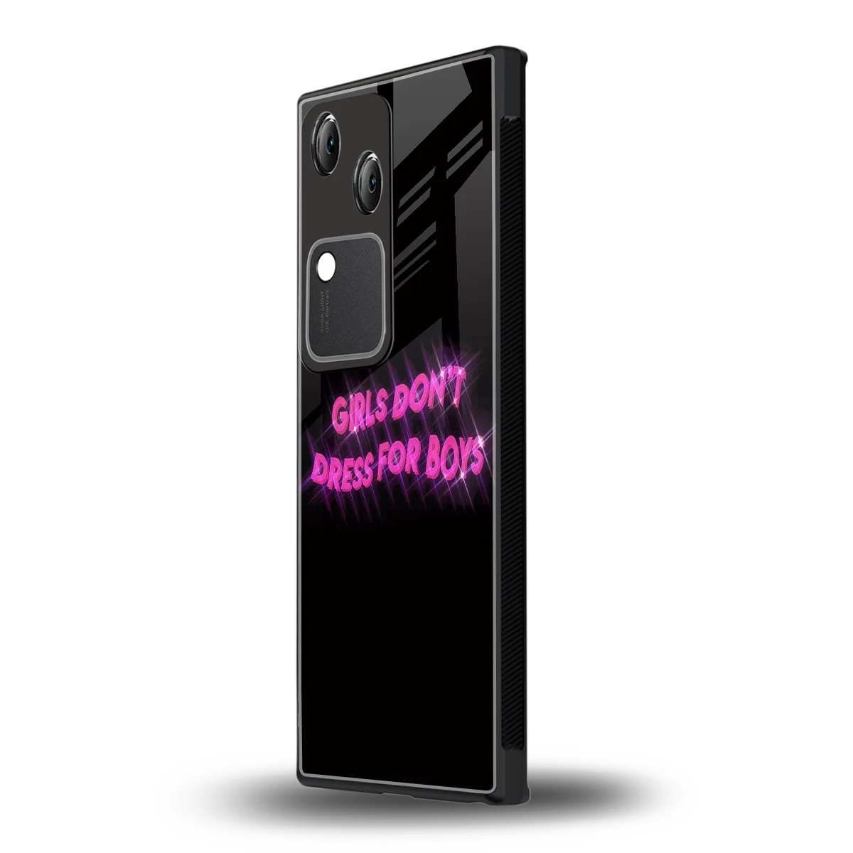Girls Don't Dress For Boys vivo v30 mobile cover | shockproof glass phone case