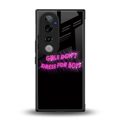 Girls Don't Dress For Boys back phone cover | glass case for vivo v40 pro