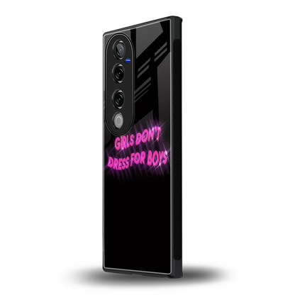 Girls Don't Dress For Boys vivo v40 pro mobile cover | shockproof glass phone case