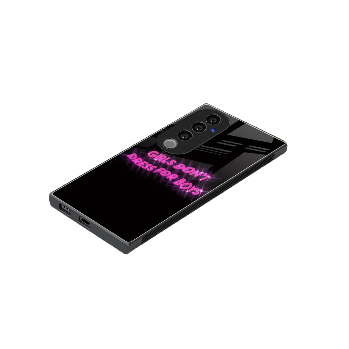 Girls Don't Dress For Boys stylish phone case for vivo v40 pro | glossy glass and slim fit