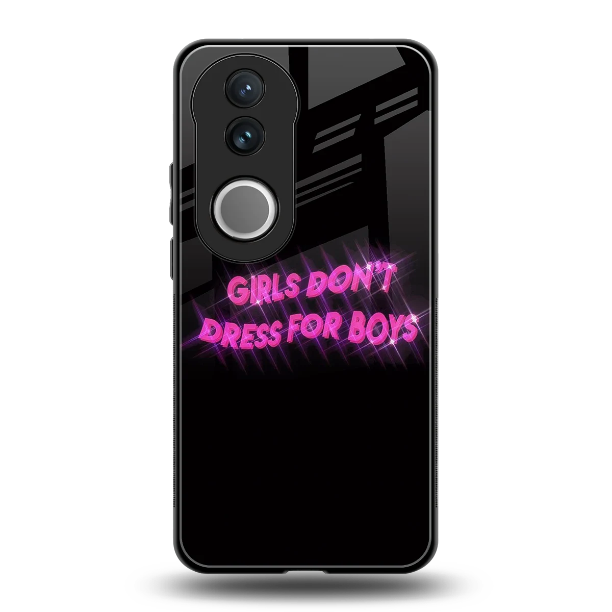 Girls Don't Dress For Boys back phone cover | glass case for vivo v50