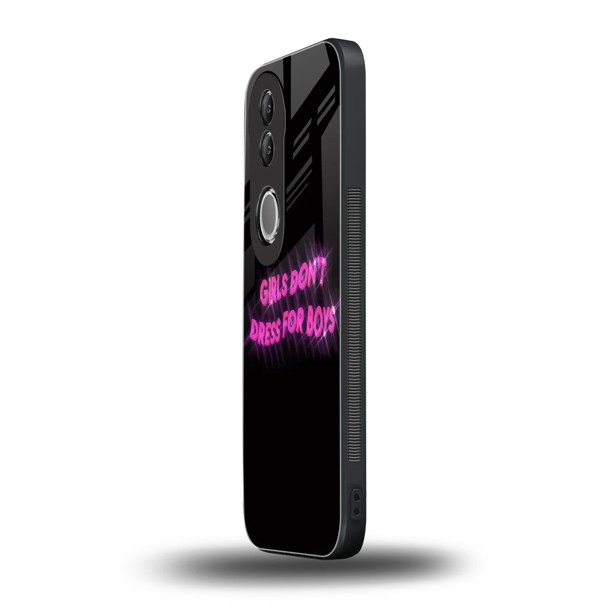 Girls Don't Dress For Boys vivo v50 mobile cover | shockproof glass phone case