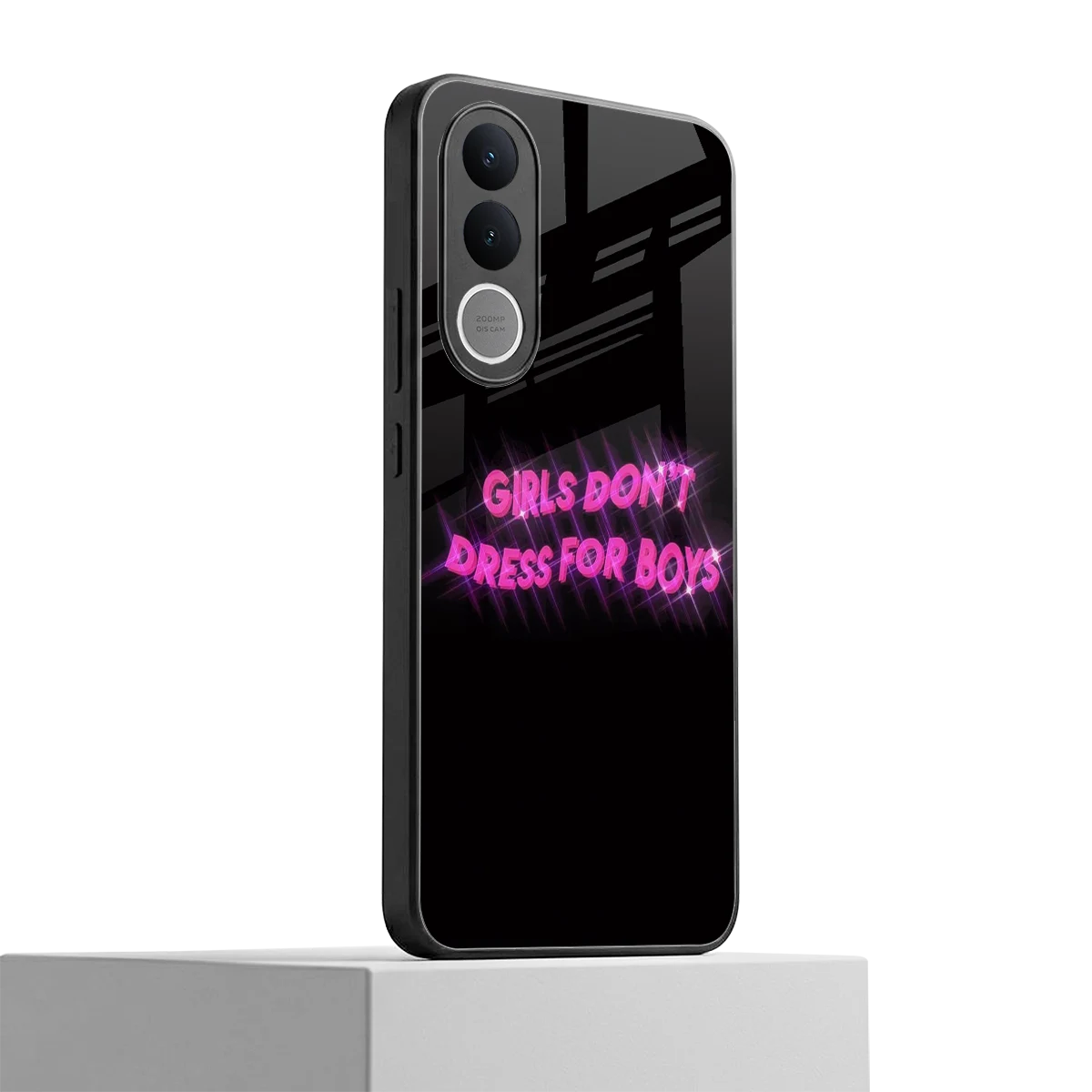Girls Don't Dress For Boys vivo v70 fe mobile cover | shockproof glass phone case