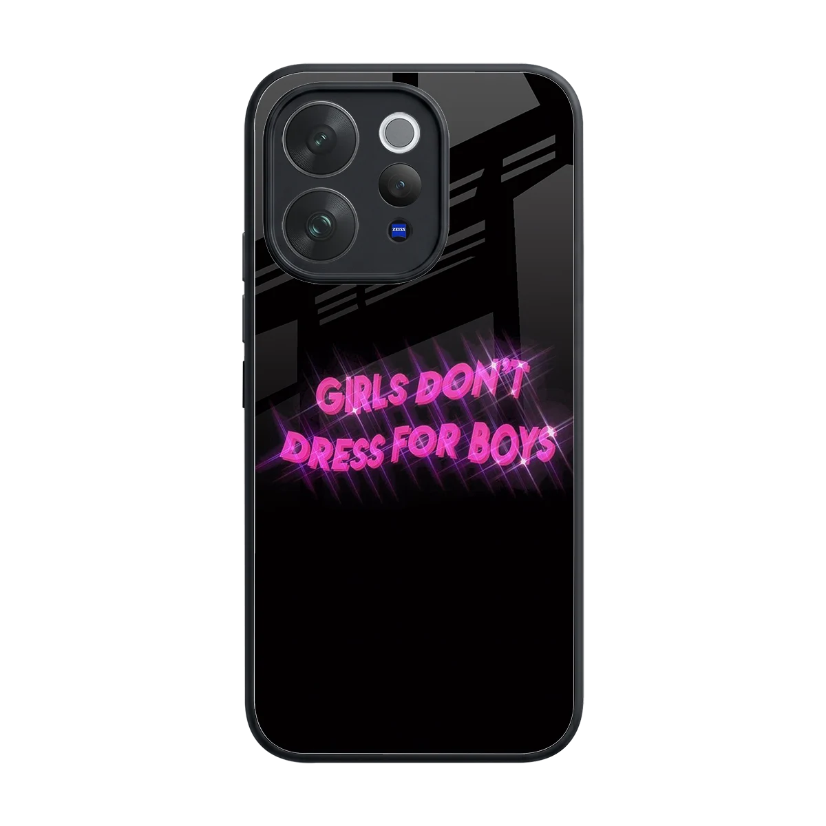 Girls Don't Dress For Boys back phone cover | glass case for vivo v70