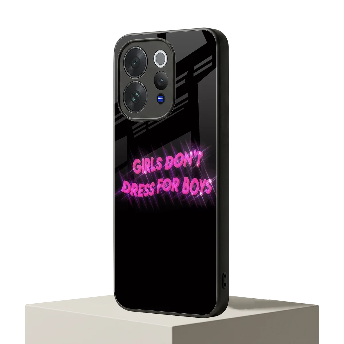 Girls Don't Dress For Boys vivo v70 mobile cover | shockproof glass phone case