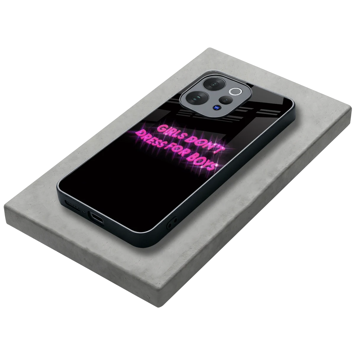 Girls Don't Dress For Boys stylish phone case for vivo v70 elite | glossy glass and slim fit