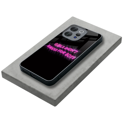 Girls Don't Dress For Boys stylish phone case for vivo v70 elite | glossy glass and slim fit