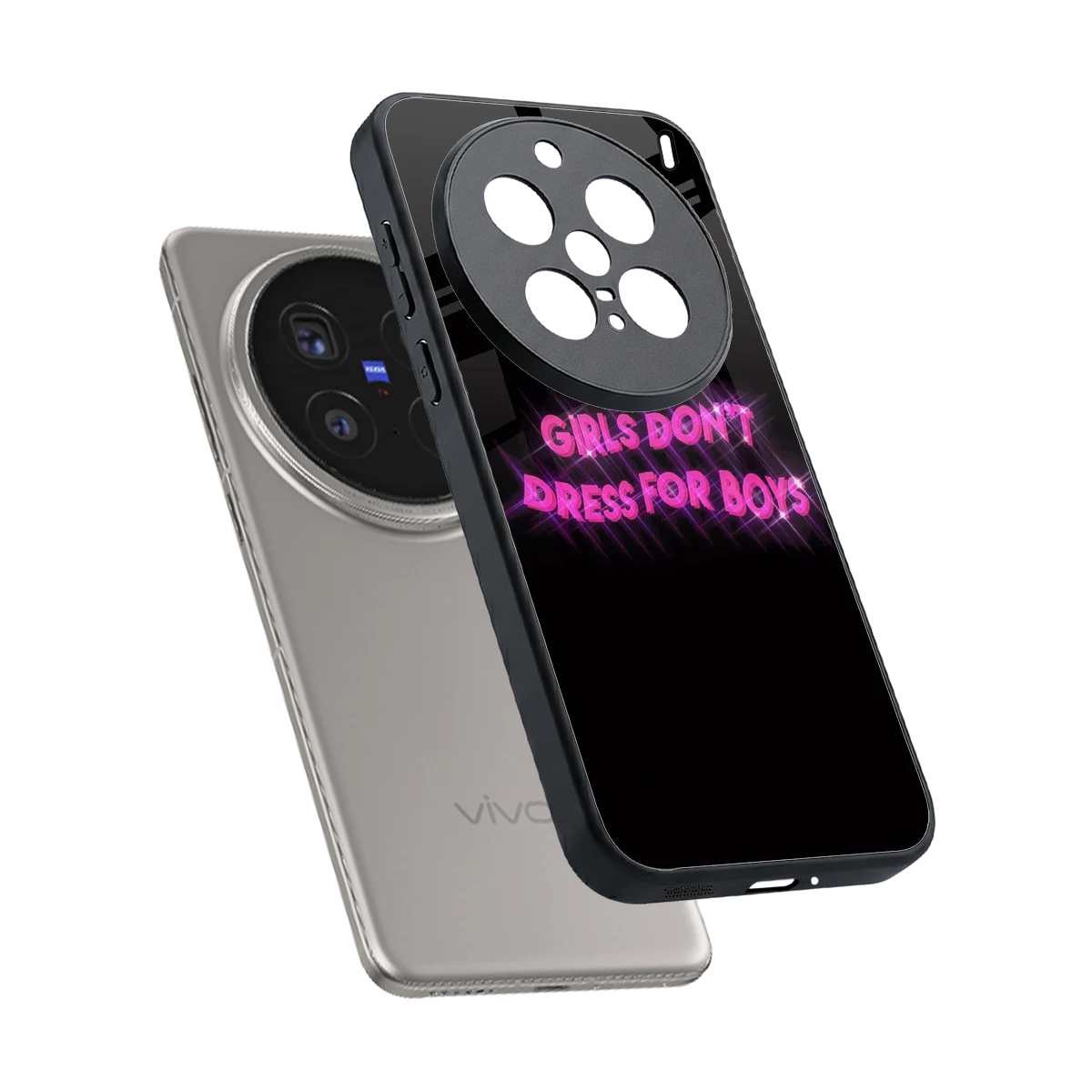 Girls Don't Dress For Boys sleek vivo x200 pro cover with tempered glass back and TPU edges
