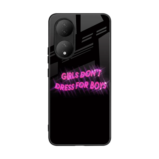Girls Don't Dress For Boys back phone cover | glass case for Vivo-y100