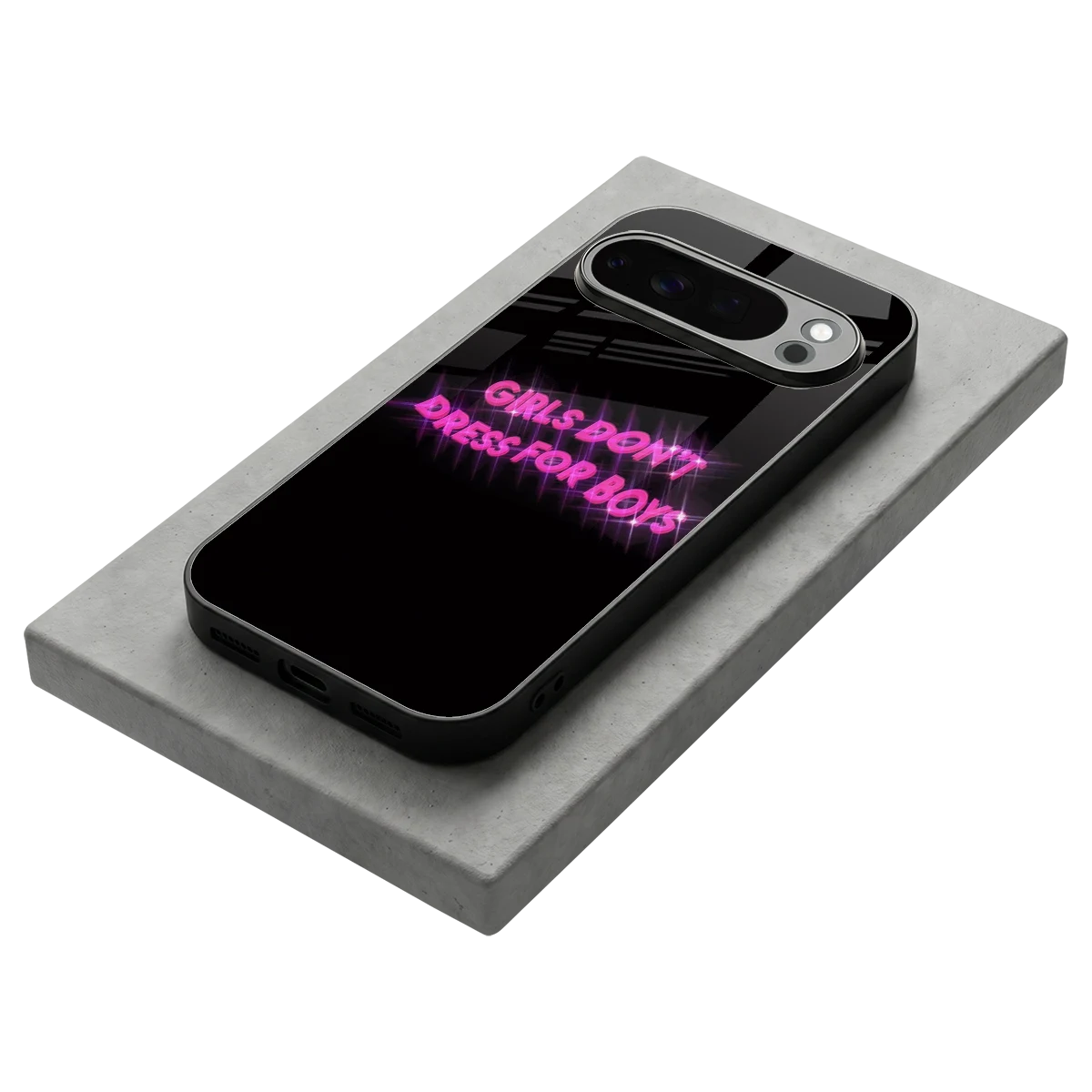 Girls Don't Dress For Boys stylish phone case for google pixel 10 pro | glossy glass and slim fit