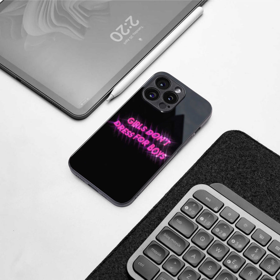 Girls Don't Dress For Boys Phone Case for Samsung Galaxy S24 | Glass Case