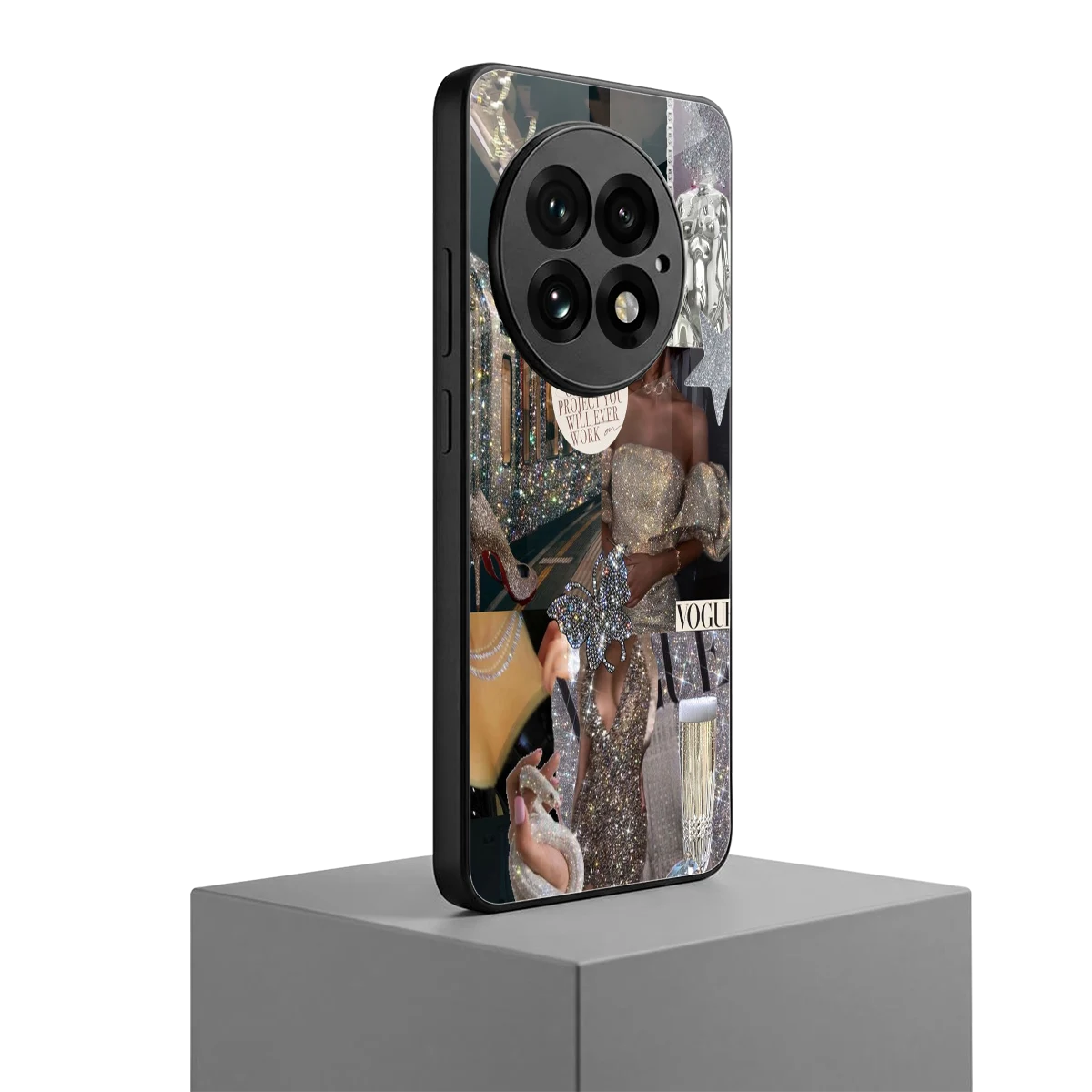 Glam Chic oneplus 13 mobile cover | shockproof glass phone case