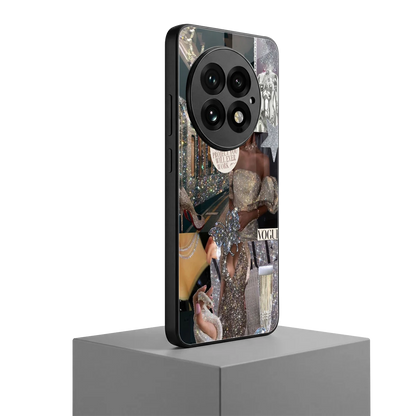 Glam Chic oneplus 13 mobile cover | shockproof glass phone case